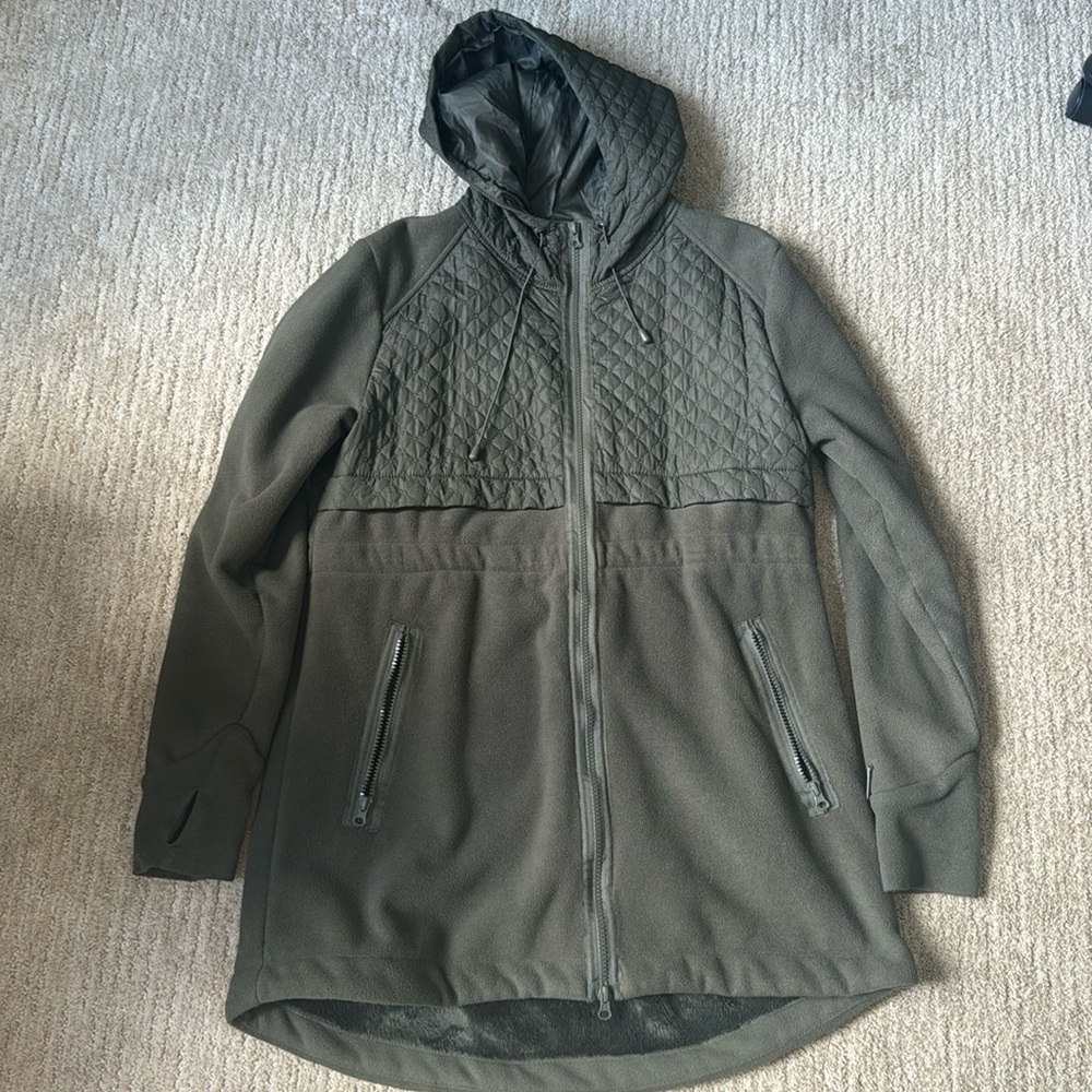Hunter green knee length jacket!